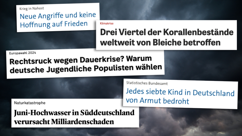 Krieg, Klimakrise, Rechtsruck, Armut: Negative Schlagzeilen sind in Medien überpräsent. Ist konstruktiver Journalismus besser?