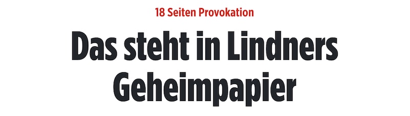 Das steht in Lindners Geheimpapier