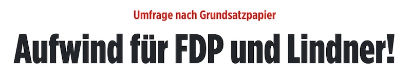 Aufwind für FDP und Lindner!