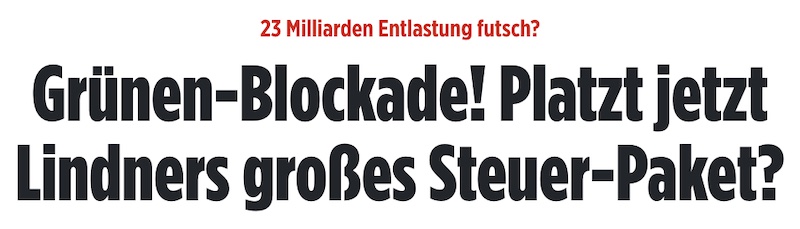 Grünen Blockade! Platzt jetzt Lindners Steuer-Paket?