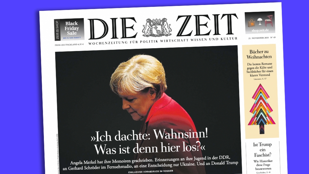 Merkel-Titel in der "Zeit": "Ich dachte Wahnsinn! Was ist denn hier los?"