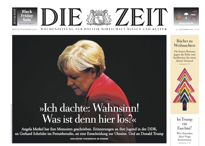 "Zeit"-Titel mit Merkel: "Ich dachte Wahnsinn! Was ist denn hier los?"