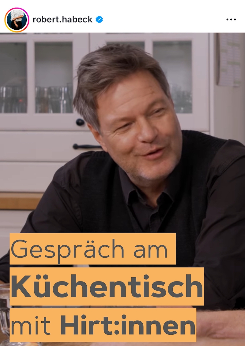 Robert Habeck: Gespräche am Küchentisch mit Hirt:innen.