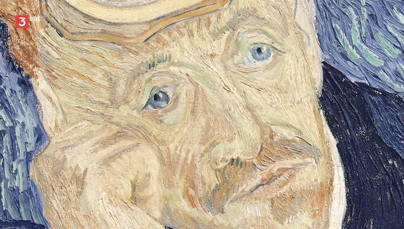 Ausschnitt aus dem Bild des "Dr. Gachet" von Vincent Van Gogh