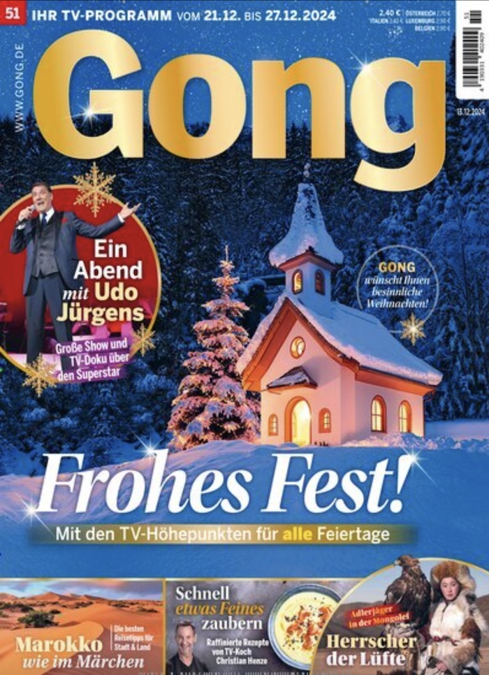 Titelbild der Zeitschrift "Gong", Nr. 51/2024