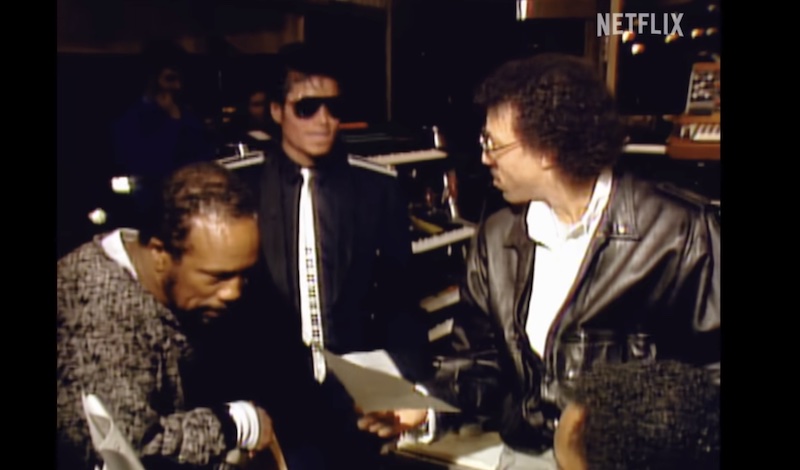 Quincy Jones, Michael Jackson und Lionel Richie (v.l.) bei den Aufnahmen zu "We are the World"