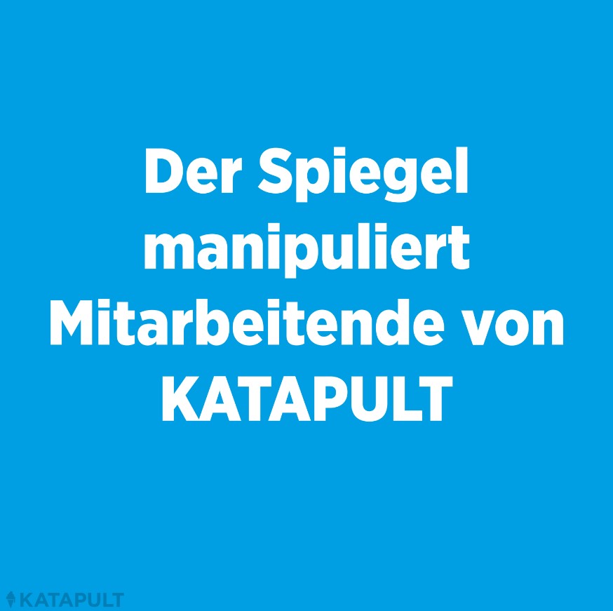 Instgram-Kachel: "Der Spiegel manipuliert Mitarbeitende von Katapult"