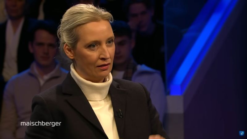 Alice Weidel in der Talkshow von Sandra Maischberger