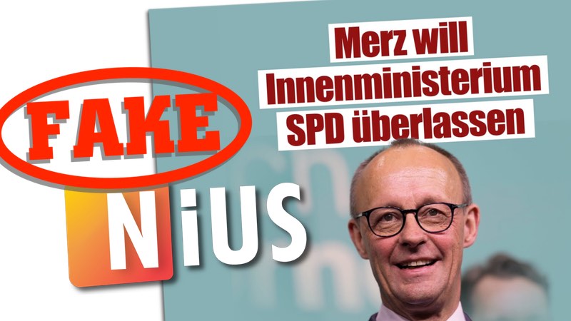 Nius: Merz will Innenministerium SPD überlassen (FAKE)