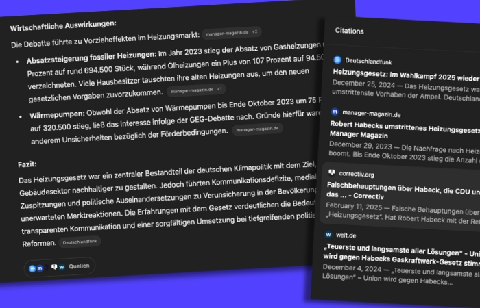Antwort von ChatGPT zur Heizungsgesetz-Debatte