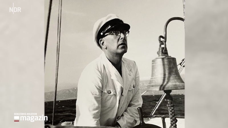 Jürgen Spanuth auf Nordsee-Exkursion