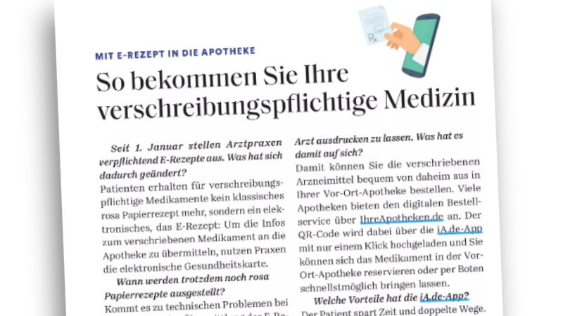 Artikel aus „Bunte“ vom 29.5.2024 mit der Überschrift „Hier bekommen Sie Ihre verschreibungspflichtige Medizin“