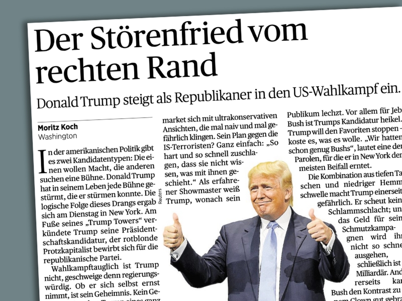 Handelsblatt: "Der Störenfried vom rechten Rand"