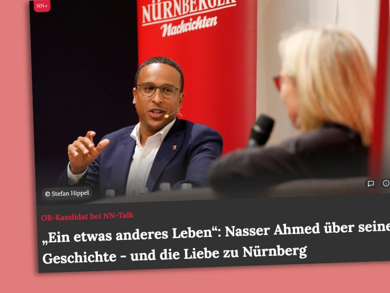 Screenshot des Berichts über "NN-Talk" mit Nasser Ahmed