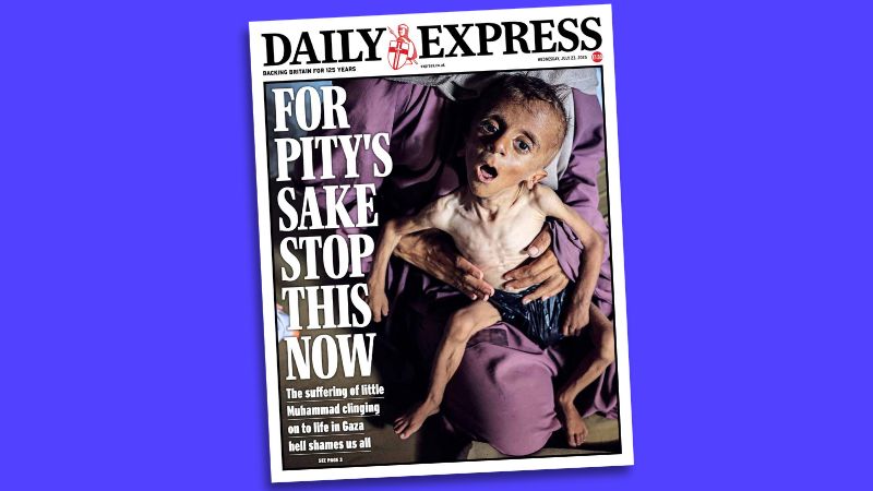 Cover des "Daily Express" am 23. Juli