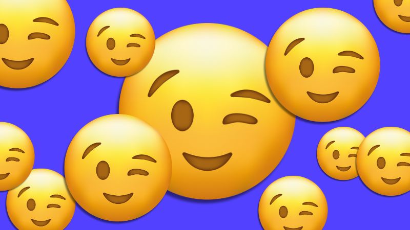 Diverse Zwinkersmileys in verschiedenen Größen.