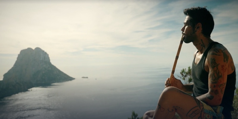 Hardi Mohammed beim Musizieren auf Ibiza