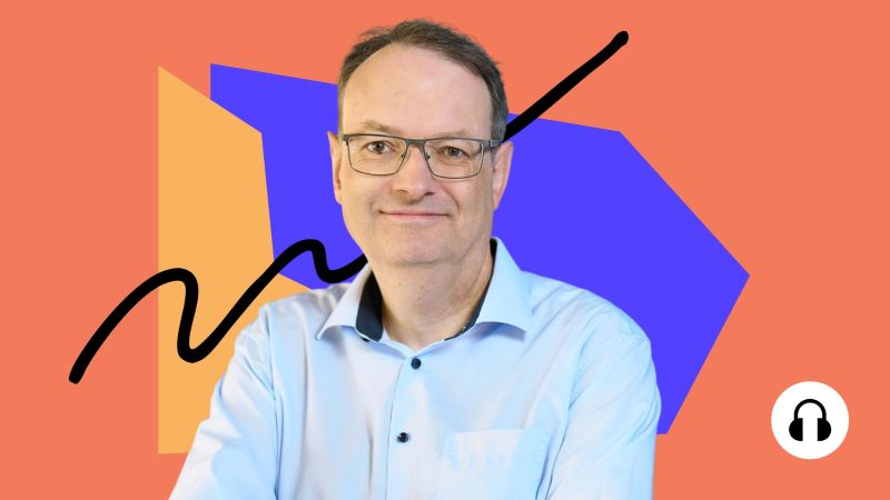 Podcast-Cover mit Robert Amlung