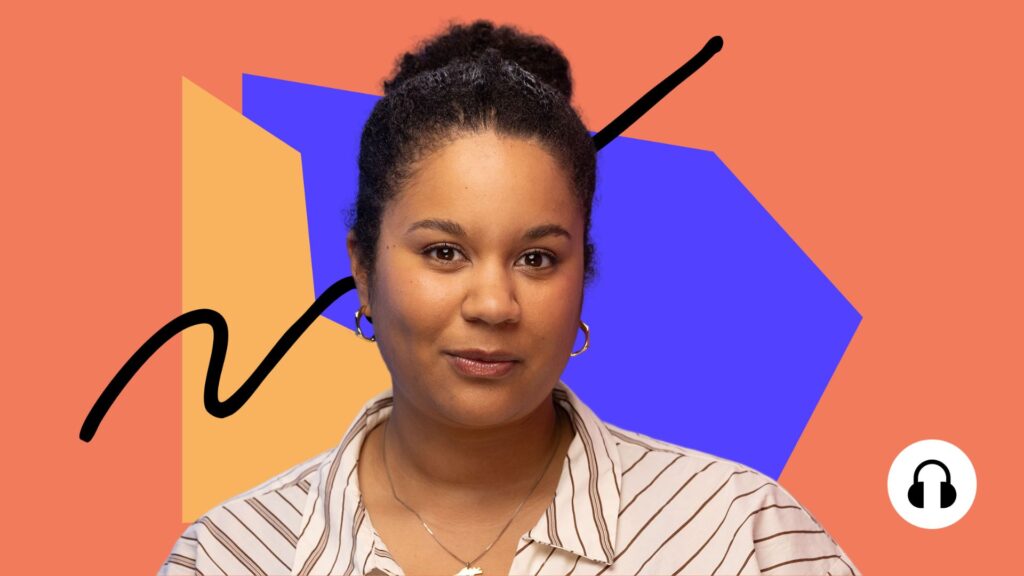 Podcast-Cover mit Alisa Schellenberg