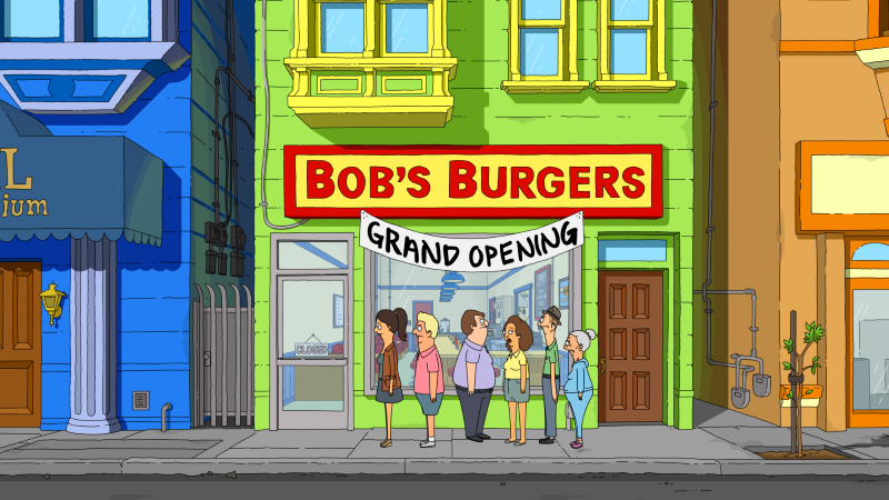 Bob's Burgers: Blick auf den Burgerladen