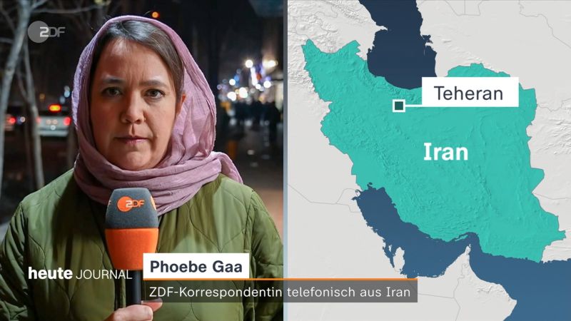 Korrespondentin Phoebe Gaa im ZDF heute Journal