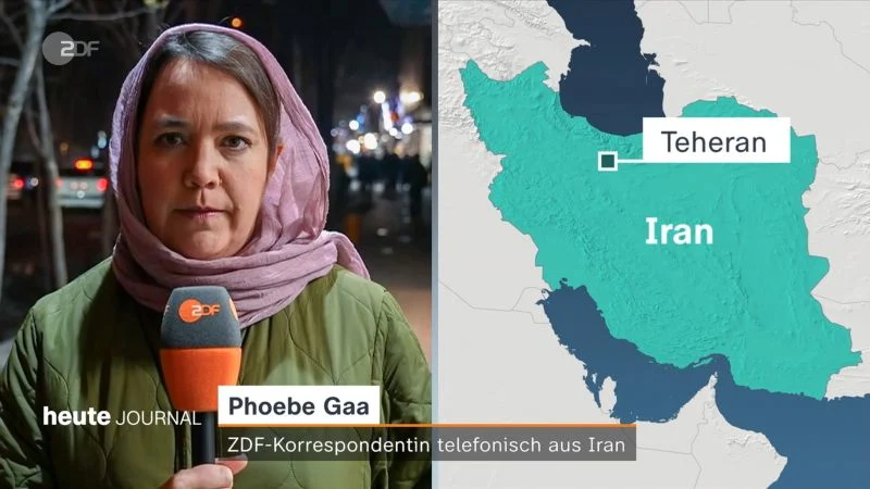 Korrespondentin Phoebe Gaa im ZDF „heute journal“