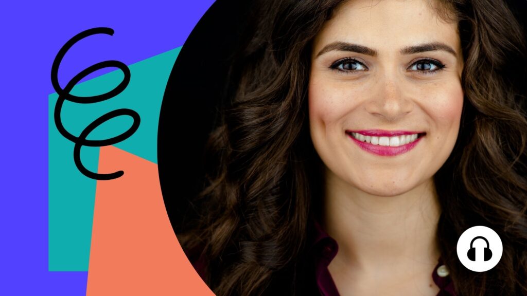 Podcast-Titelbild mit Sanaz Saleh-Ebrahimi