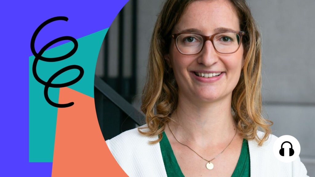 Podcast-Titelbild mit Maria Pawelec