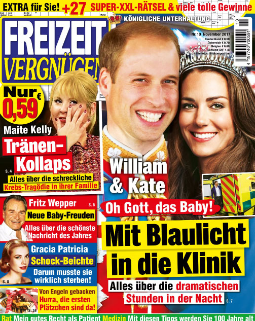 William & Kate - Oh Gott, das Baby! - Mit Blaulicht in die Klinik - Alles über die dramatischen Stunden in der Nacht