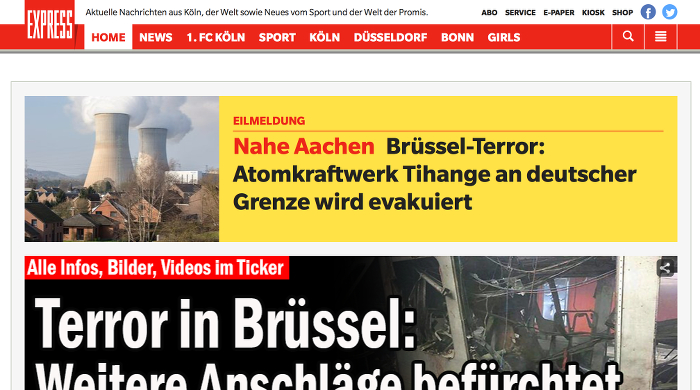 Screenshot: express.de