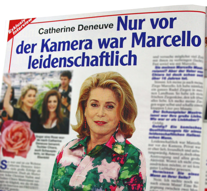 Nur vor der Kamera war Marcello leidenschaftlich