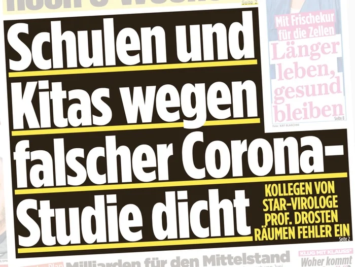 Schulen und Kitas wegen falscher Corona-Studie dicht