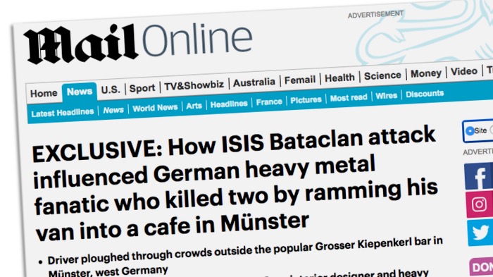 EXCLUSIVE: How ISIS Bataclan attack influenced German heavy metal fanatic who killed two by ramming his van into a cafe in Münster