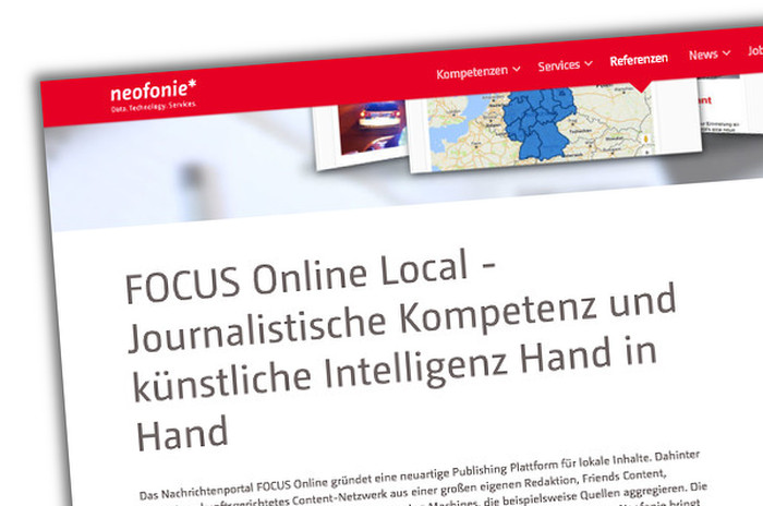 Neofonie-Werbung für "Focus Online"