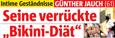 Intime Geständnisse - Günther Jauch (61) - Seine verrückte "Bikini-Diät"