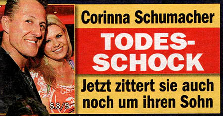 Corinna Schumacher - TODES-SCHOCK - Jetzt zittert sie auch noch um ihren Sohn